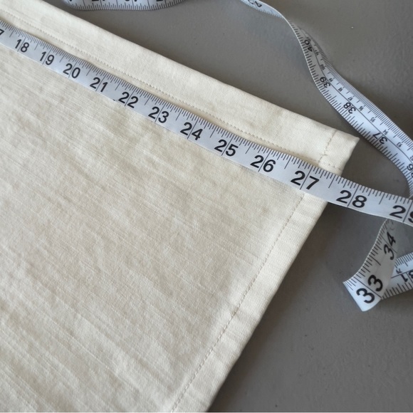 Jenni Kayne High Rise Wide Leg Jeans In Natural Sz 2 NWT Neutral Minimalist Crop - Picture 9 of 14